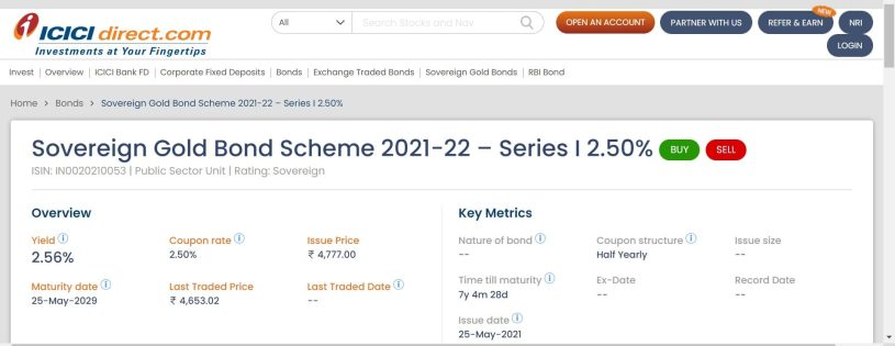 Sovereign Gold Bond